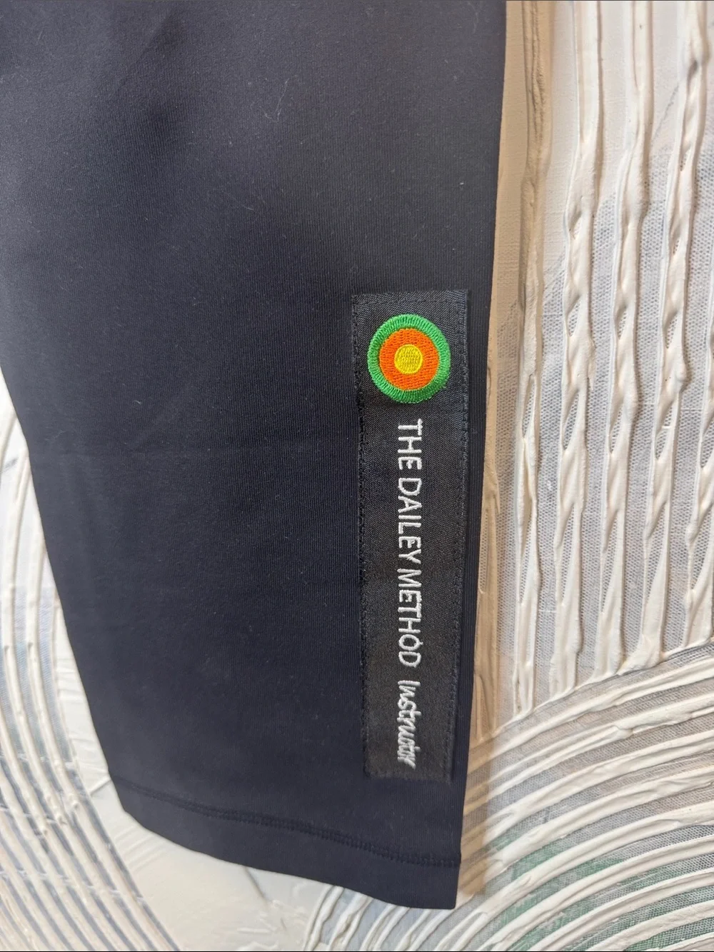 lululemon athletica Kids Black Crop Leggings with Logo Detail N0373